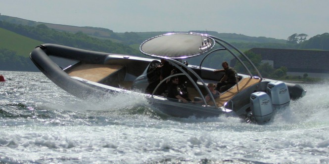 HYST chase tender delivered by v-type to a popular charter yacht in Monaco