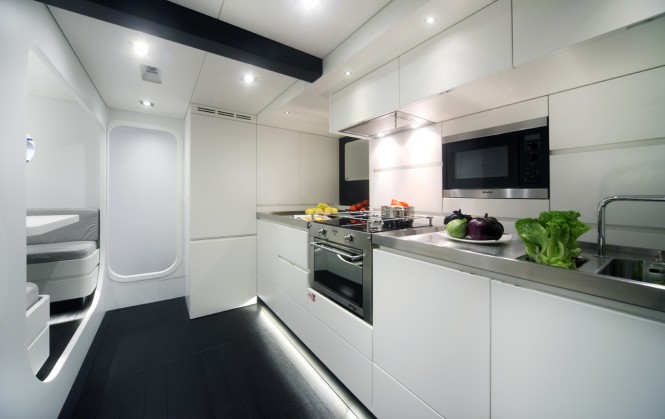 Luxury yacht Nomade IV - Galley