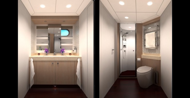 Motor yacht CIII 26.00 - VIP Bathroom