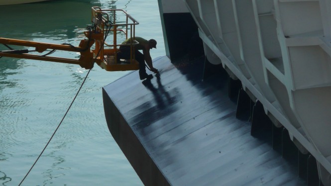 NCA working on yacht refit