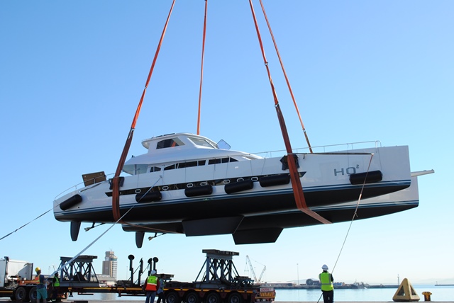 Open Ocean 750 Sailing Catamaran HQ2 at launch