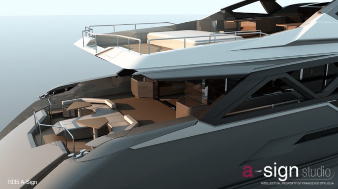 Project 1935 superyacht - Decks