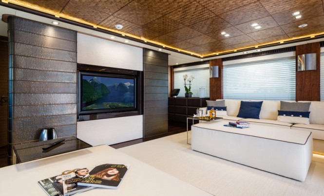 Superyacht I-Nova - Upper Saloon Photo credit to AB Photodesign