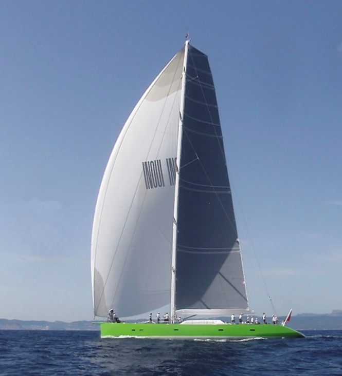 Superyacht INOUI under sail - Image courtesy of Philippe Briand