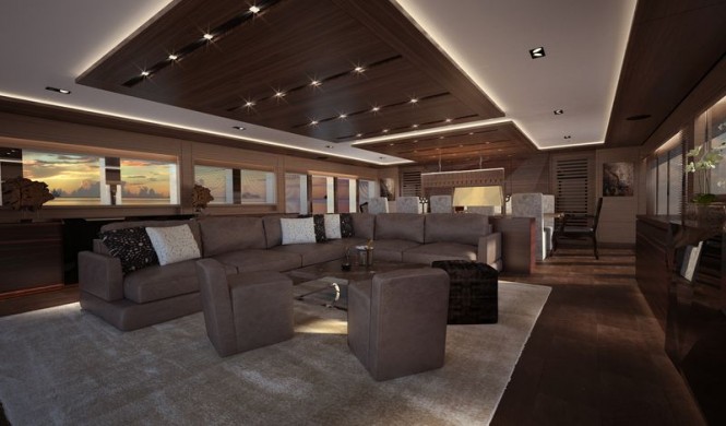 Superyacht Soraya 46 - Saloon