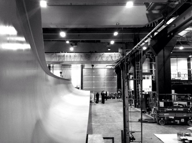 Swan 115RS Yacht under construction at Nautor's Swan