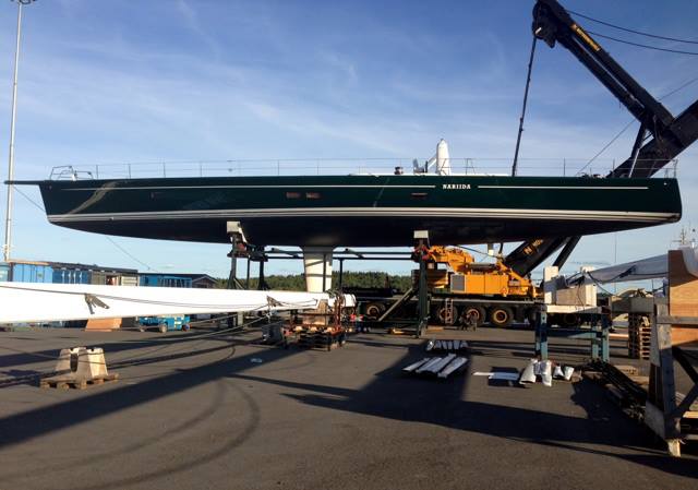 Wally superyacht Nariida at Baltic Yachts in Finland