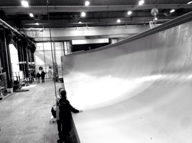 Works on Swan 115RS superyacht