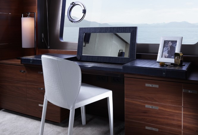 88MY - Owners Stateroom - Dressing Table