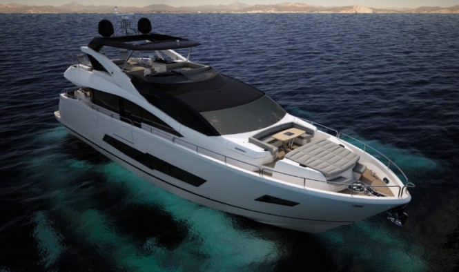 Luxury motor yacht Sunseeker 86