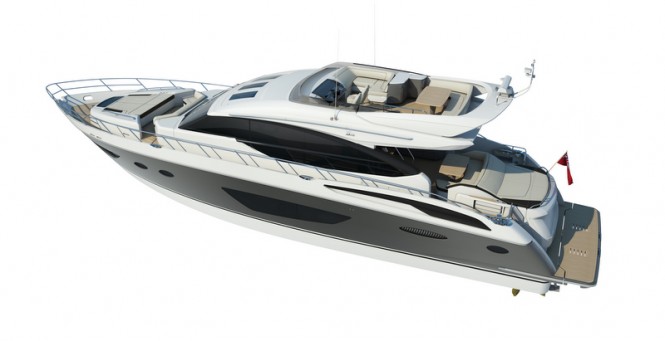 Luxury yacht S72 by Princess Yachts