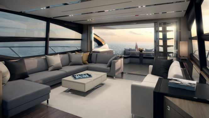 Princess S72 Yacht - Saloon