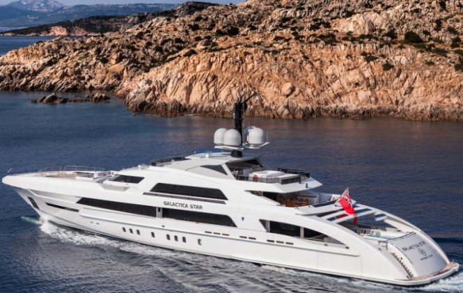 65m Heesen superyacht Galactica Star - Photo credit to Jeff Brown