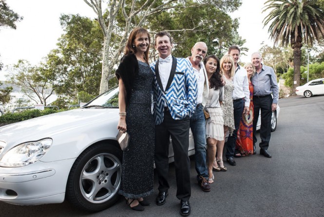 A fleet of stretched limos surprised the 100 guests as they were transferred to the Yacht Club for Riviera's Bling on Summer Christmas Party