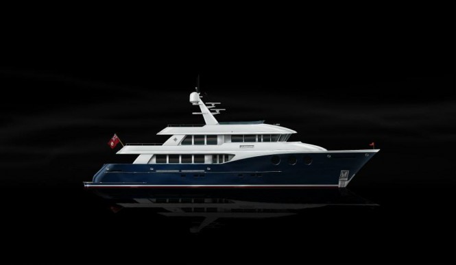 Boksa 38M Yacht Design - Dark Blue Hull