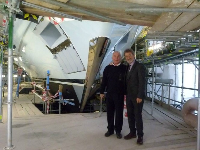 Eddie Jordan at Sunseeker Yachts