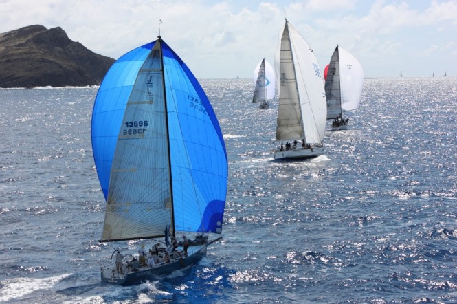 Luxury sailing yachts participating in Les Voiles de Saint Barth 2013 - Photo by Tim Wright/Les Voiles de St Barth