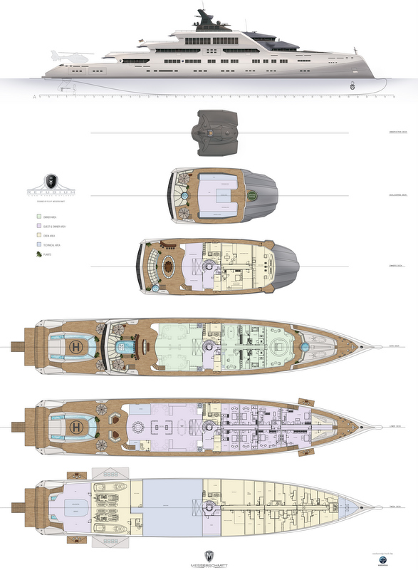 MTT-Refugium Yacht - General arrangements