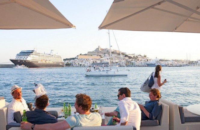 Marina Ibiza positioned in the popular summer yacht charter destination - Ibiza in Spain