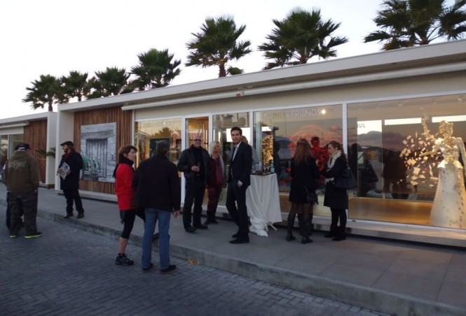 One of the pop up stores at Marina Ibiza