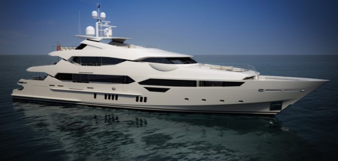 Rendering of Sunseeker 115 Yacht