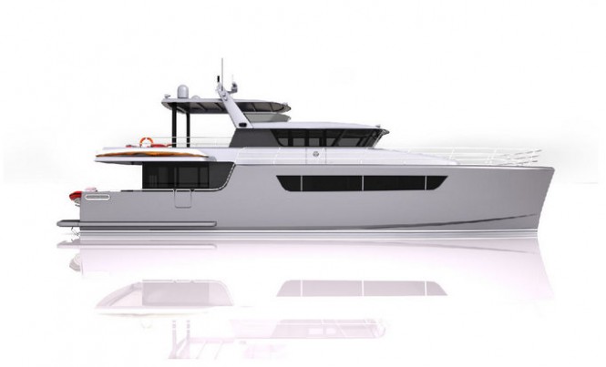 Superyacht Heliotrope 80 - side view