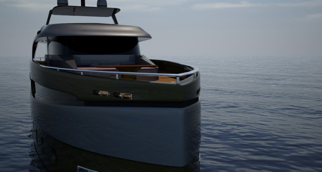 Superyacht UF - 42EK13 - 135 concept - front view