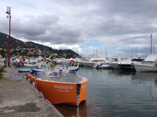 Supiore Uno superyacht tender in the lovely Italian yacht charter destination - Portofino