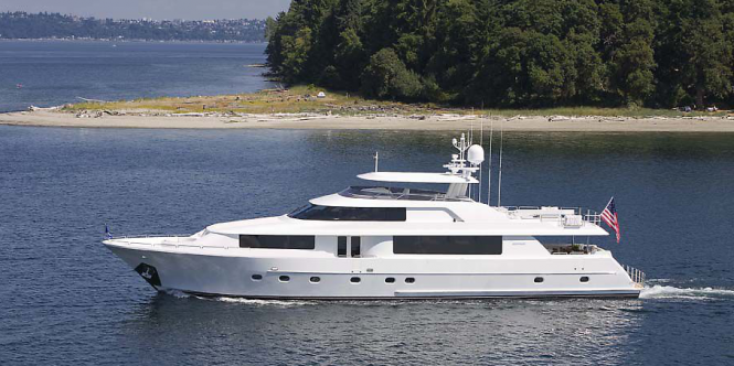 Westport 112 yacht - sistership to Lyon's Pride yacht