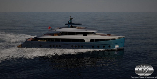 41m motor yacht UF – 43EK13 – 135 concept by Ozgur Ufakacar Yacht Design