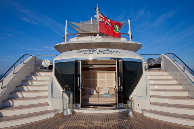 Belle Anna superyacht - Beach platform