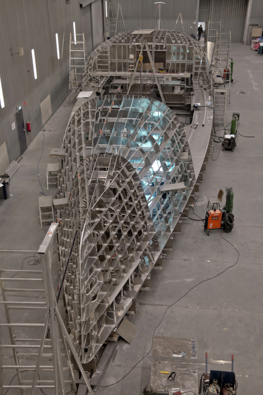 Jongert 3200P superyacht in build