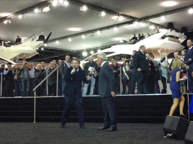 Launch of Sunseeker 75 Yacht during the London Boat Show 2014