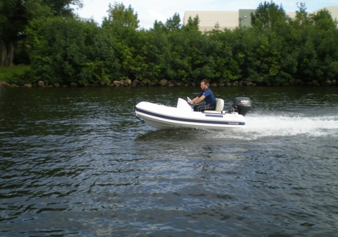 Nano 10 superyacht tender at full speed