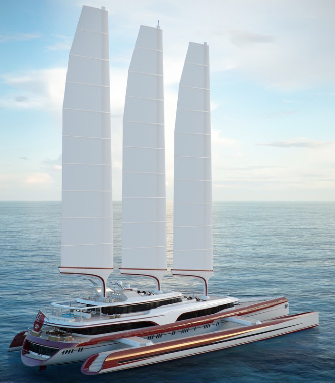 Sailing yacht Dragonship 80m