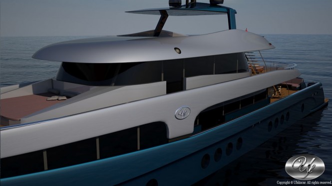UF-43EK13-135 yacht concept - side view