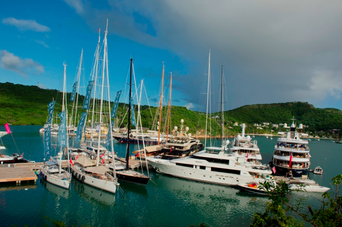Yachts at the Antigua Yacht Show