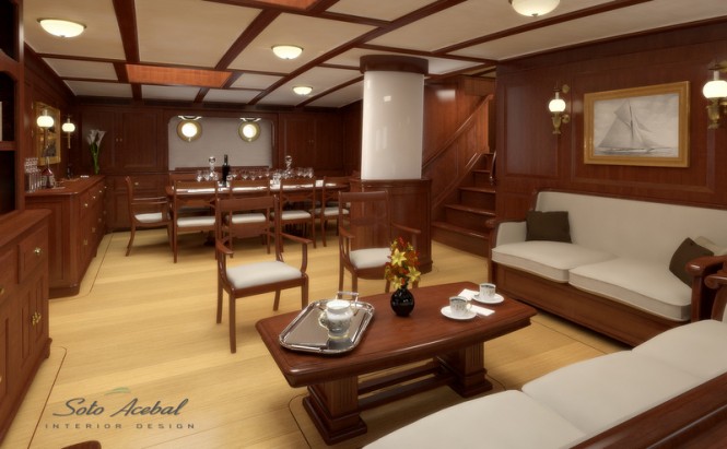 Superyacht Dona Francisca - Saloon