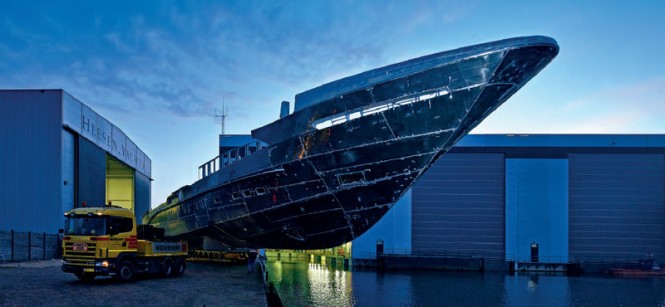 50m superyacht Azuro (YN 16650) under construction at Heesen Yachts