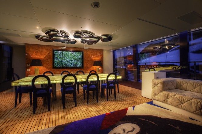 An example of work performed by MJM aboard a Superyacht