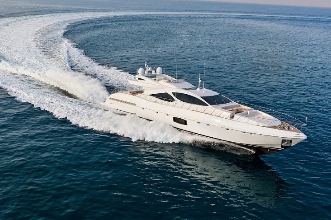 Overmarine superyacht Mangusta 110 fitted with Seakeeper M26000 gyro stabilizer