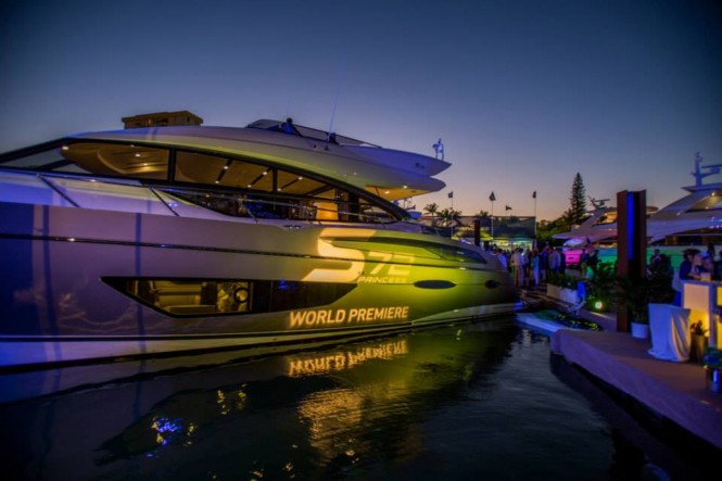The first Princess S72 Yacht has a matt metallic vinyl wrap from the Wild Group
