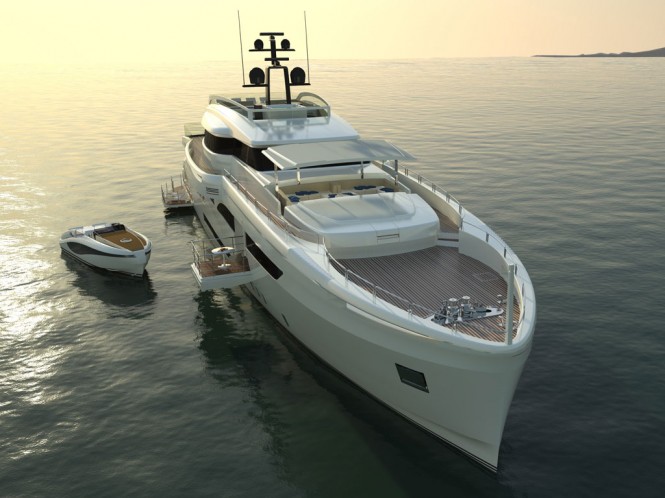 Wider 150 Yacht - front view