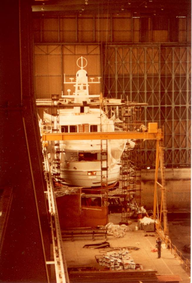 42m Amels superyacht Tranquility (ex Jamaica Bay) under construction