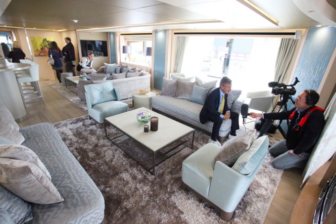 Eddie Jordan aboard his BLUSH superyacht