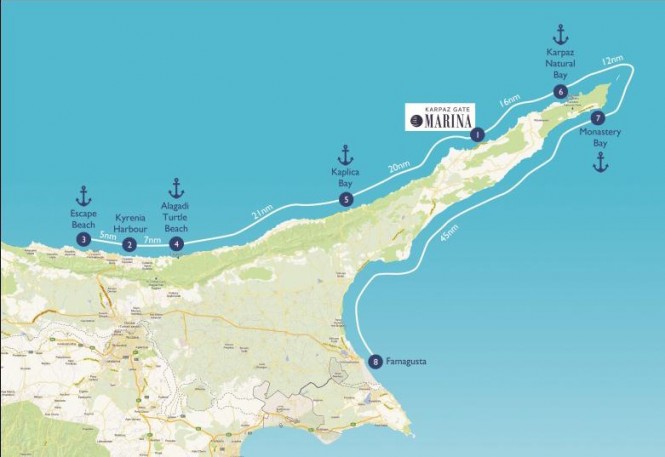 Karpaz Gate Marina in the popular summer yacht charter location - the Eastern Mediterranean