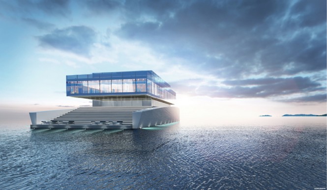 Luxury motor yacht GLASS concept by Lujac Desautel