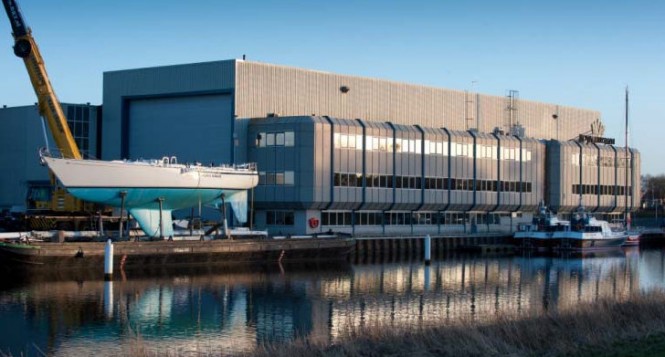 Royal Huisman Yacht FLYER in Vollenhove, the Netherlands