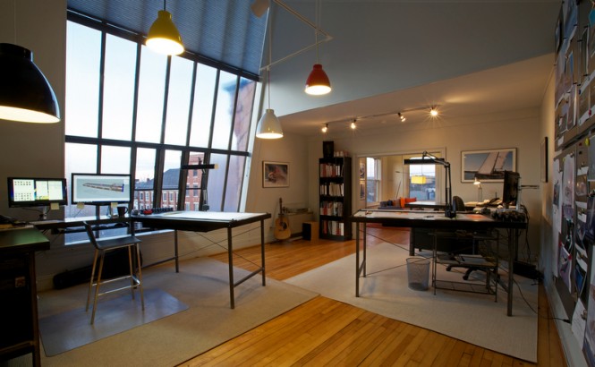 The studio of Stephens Waring Yacht Design