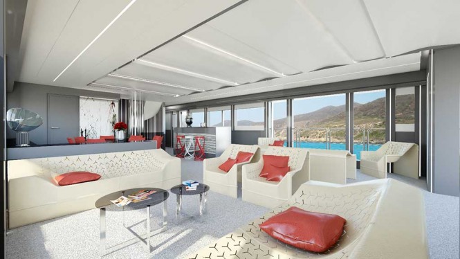 Wider 165 superyacht - Main deck